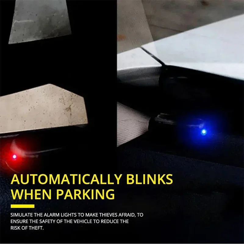 Vehicle mounted solar anti-theft light