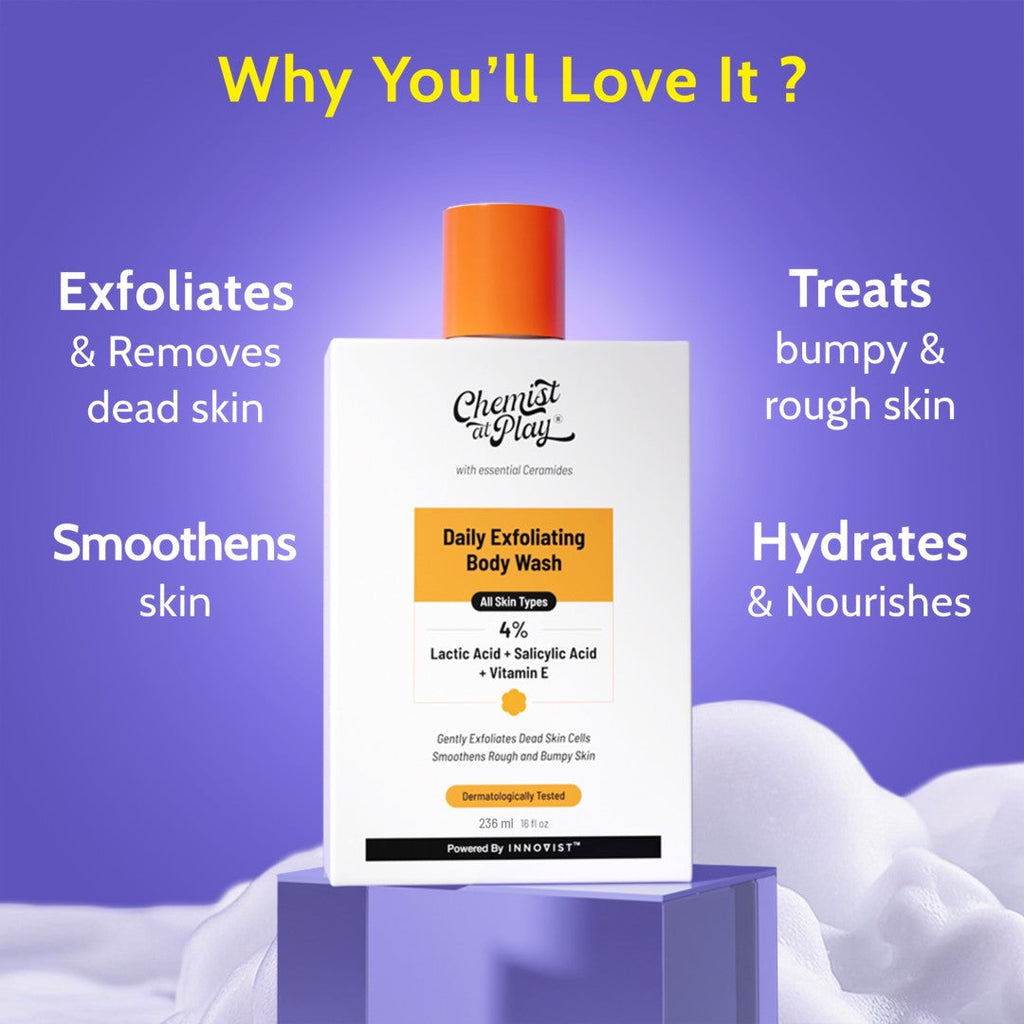 4% Exfoliating Body Wash with Lactic Acid & Salicylic Acid - 236 ml