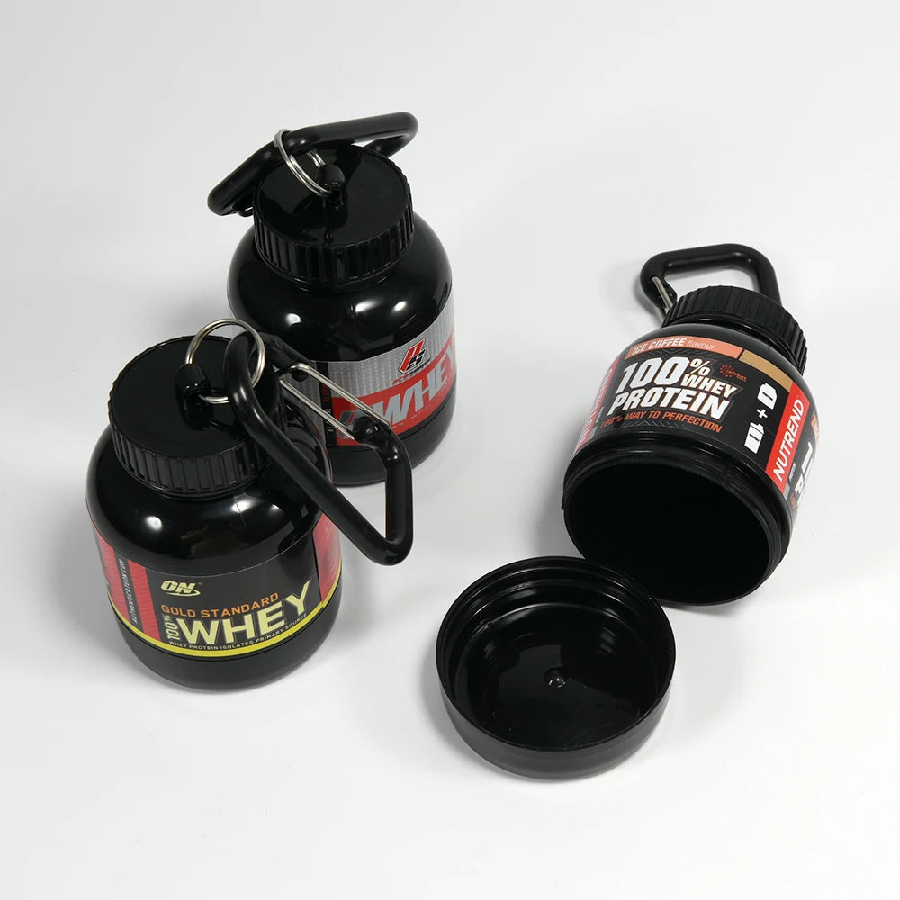 Mini Portable Protein Powder Key Chain