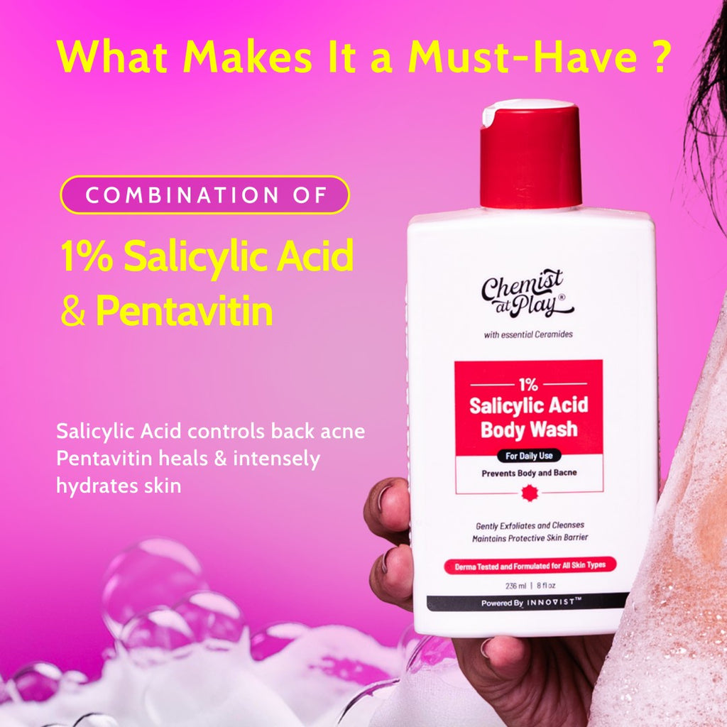 1% Salicylic Acid Body Wash for Acne Control - 236 ml