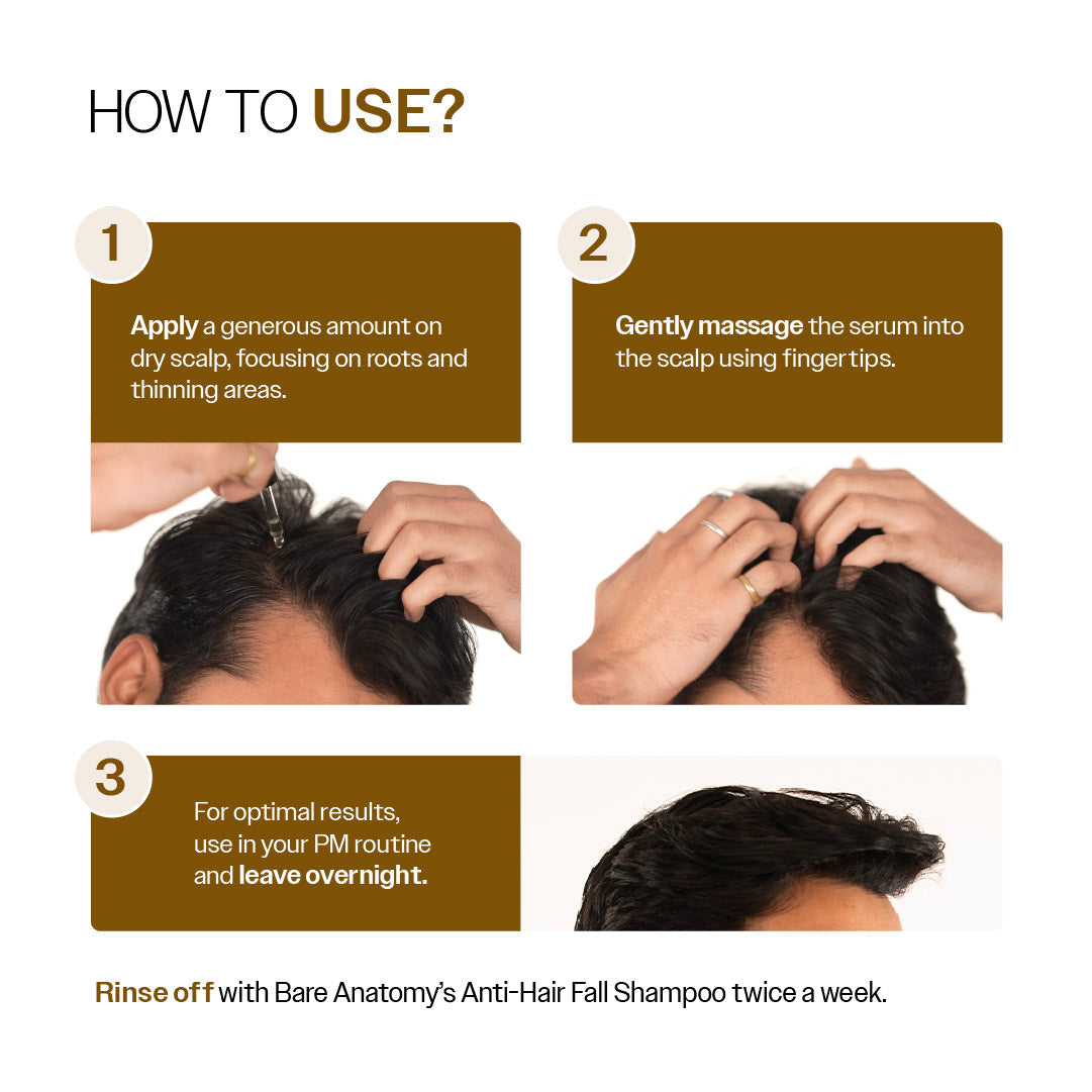 Hair Growth Serum (30 ml) & Anti-Hairfall Shampoo (100 ml) Combo