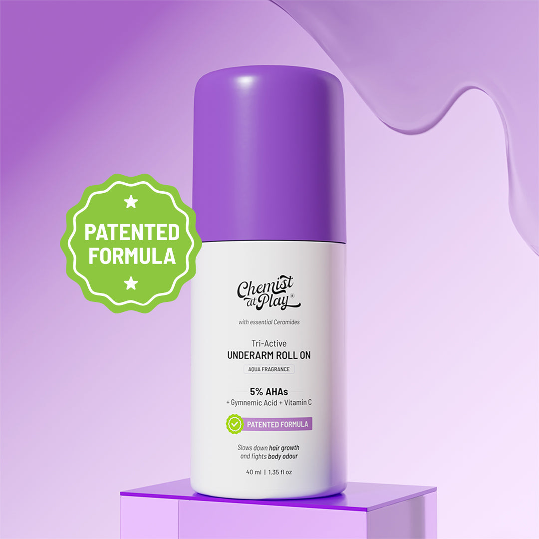 Tri-Active Underarm Roll On for Hair Growth Reduction (Aqua) - 40 ml