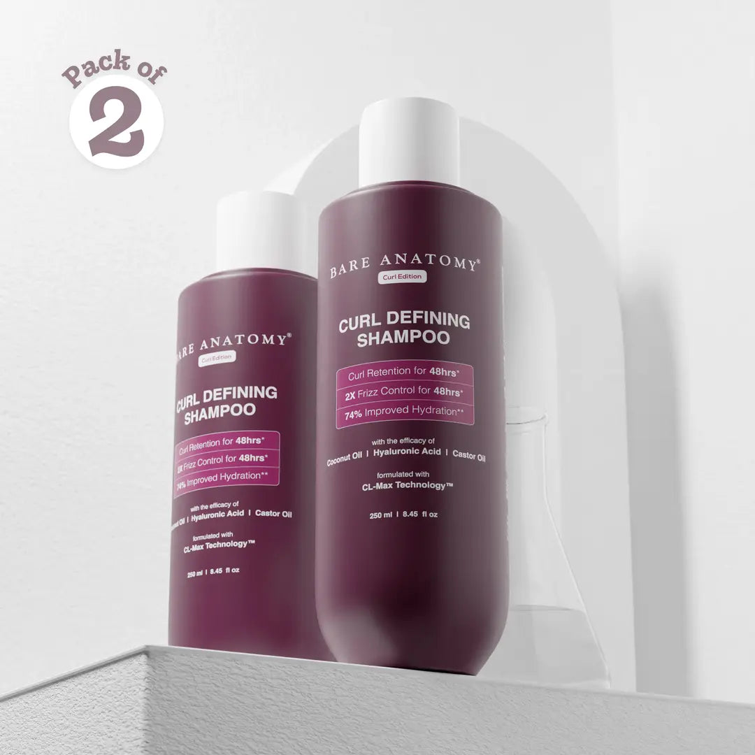 Curl Defining Shampoo with 2X Frizz Control for Men & Women - 250 ml | Pack of 2