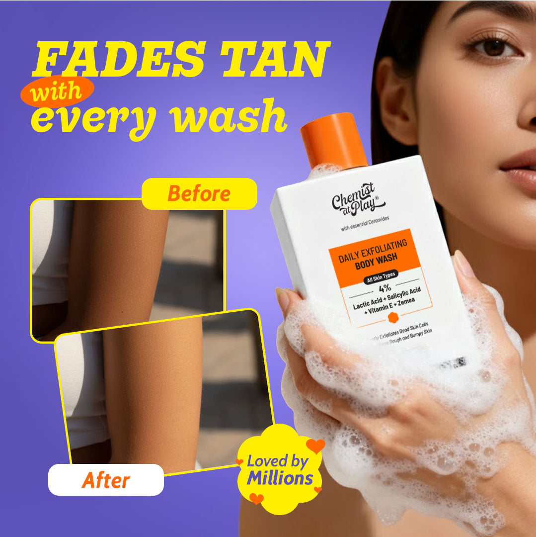 Exfoliating Body Wash with Lactic Acid & Salicylic Acid - 236 ml | Pack of 2
