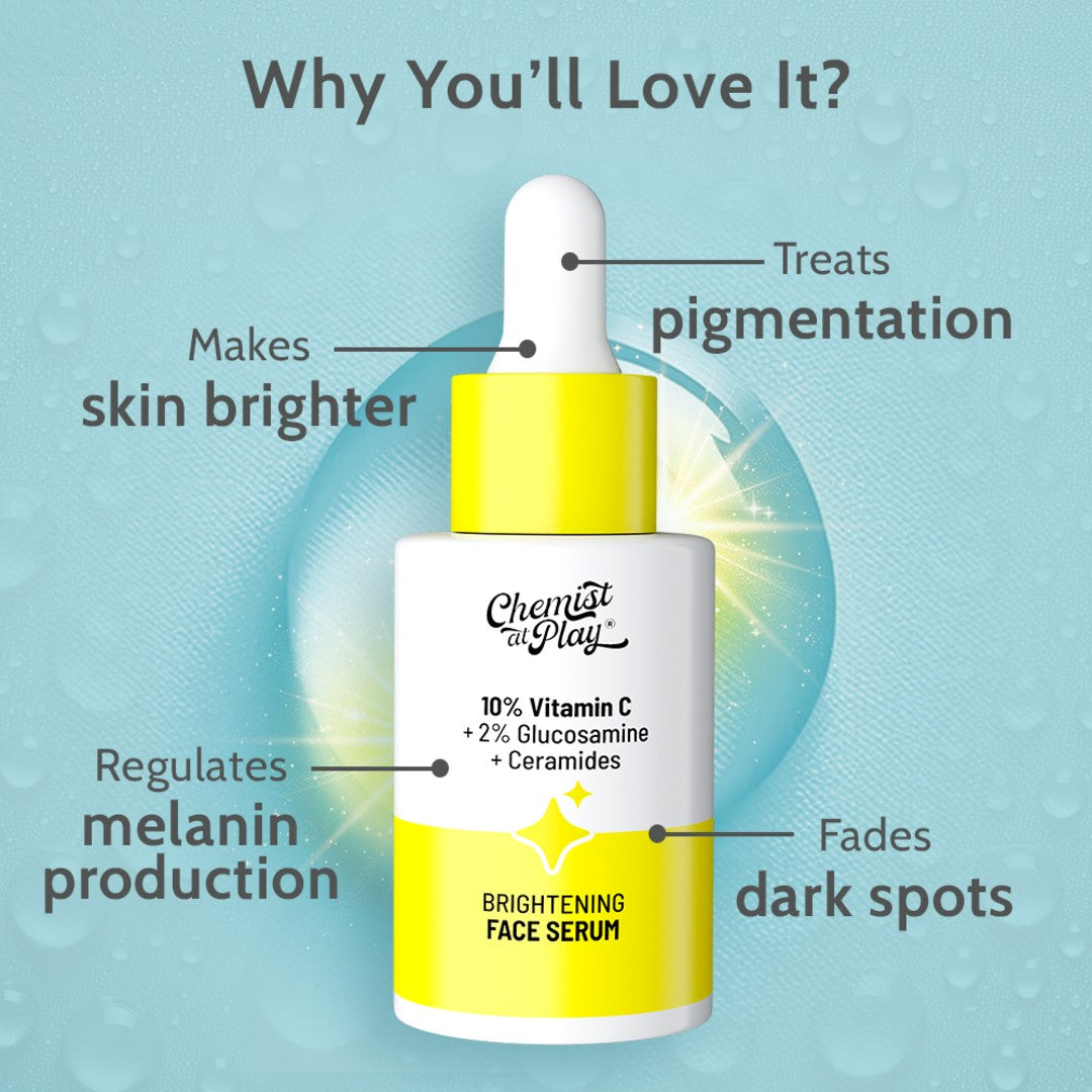10% Vitamin C Serum for Glowing & Bright Skin - 30 ml | Pack of 2