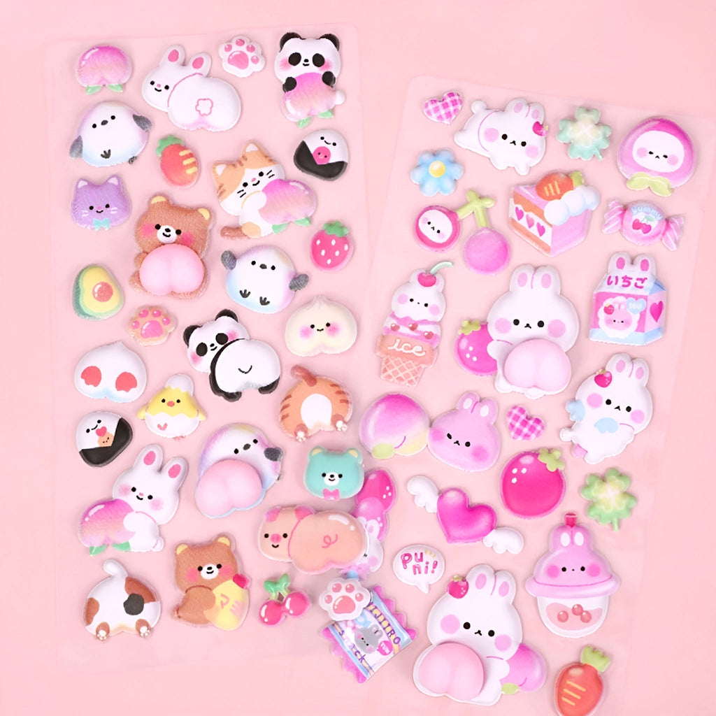 Mochi Mochi Puffy Stickers - Squishy Edition