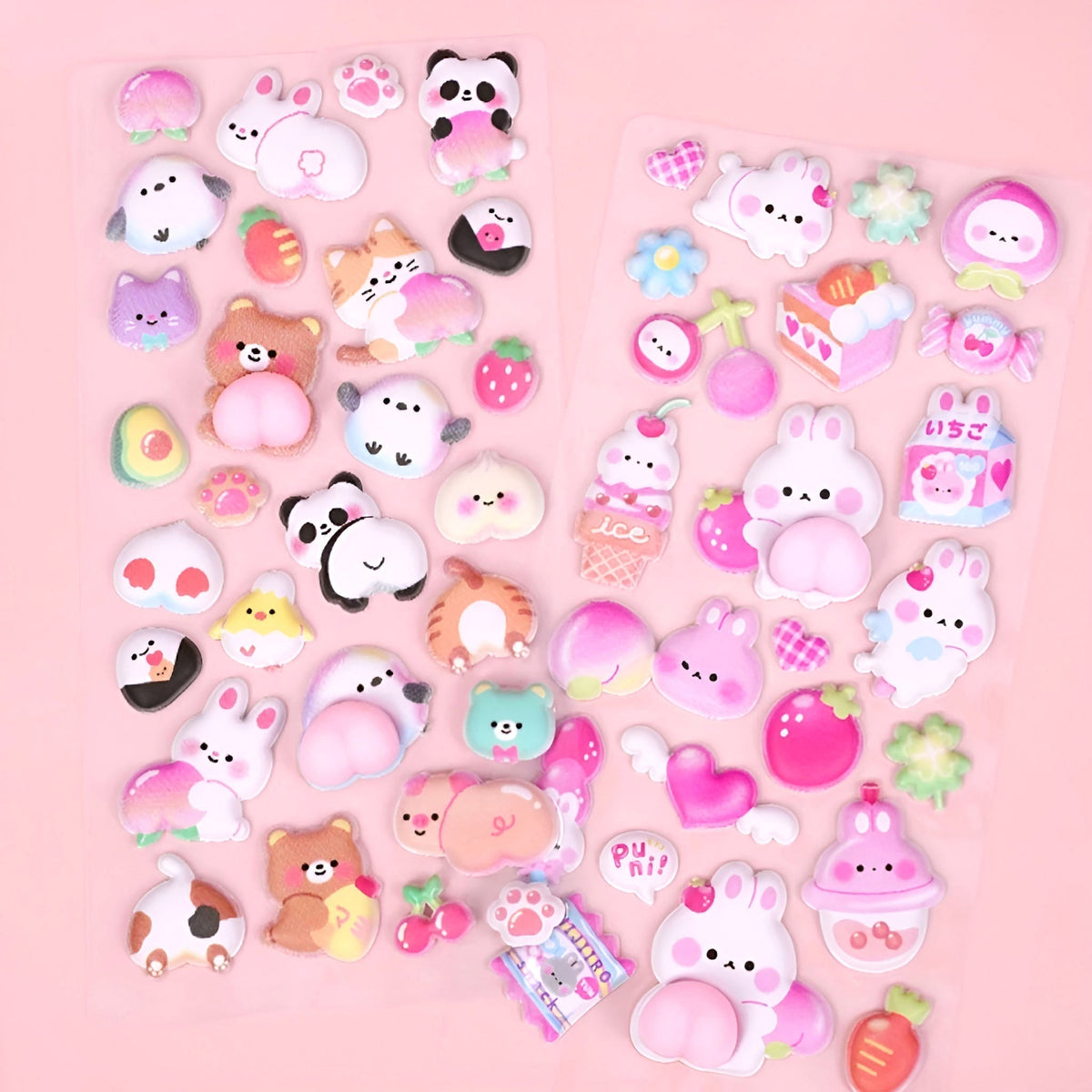Mochi Mochi Puffy Stickers - Squishy Edition
