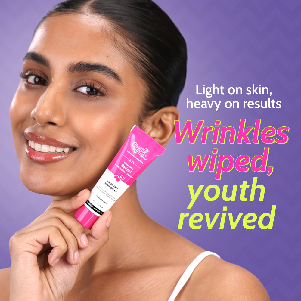 0.1% Retinol Night Cream - 30 gm | Pack of 3
