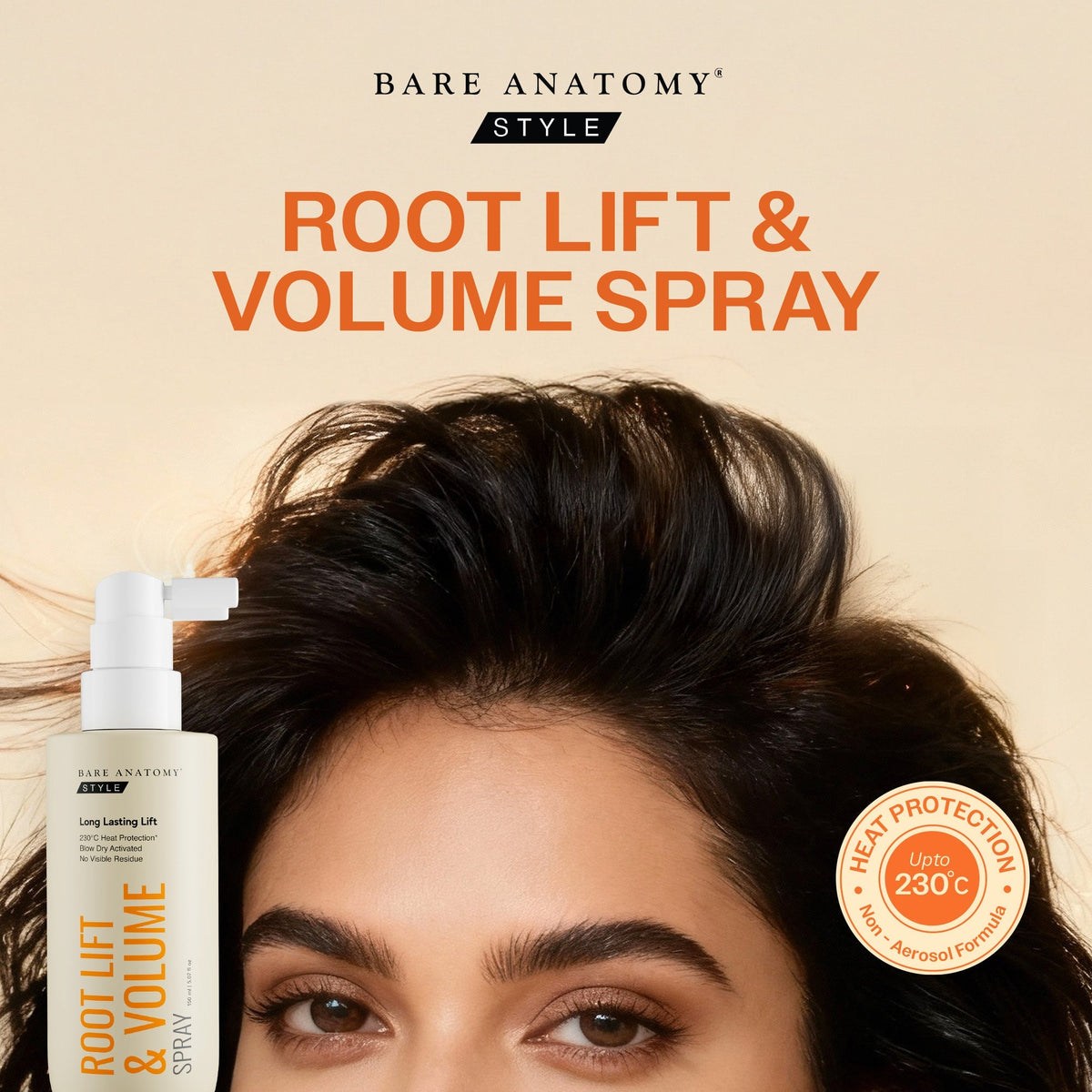 Root Lift & Volume Spray for Oily & Flat Hair - 135 ml
