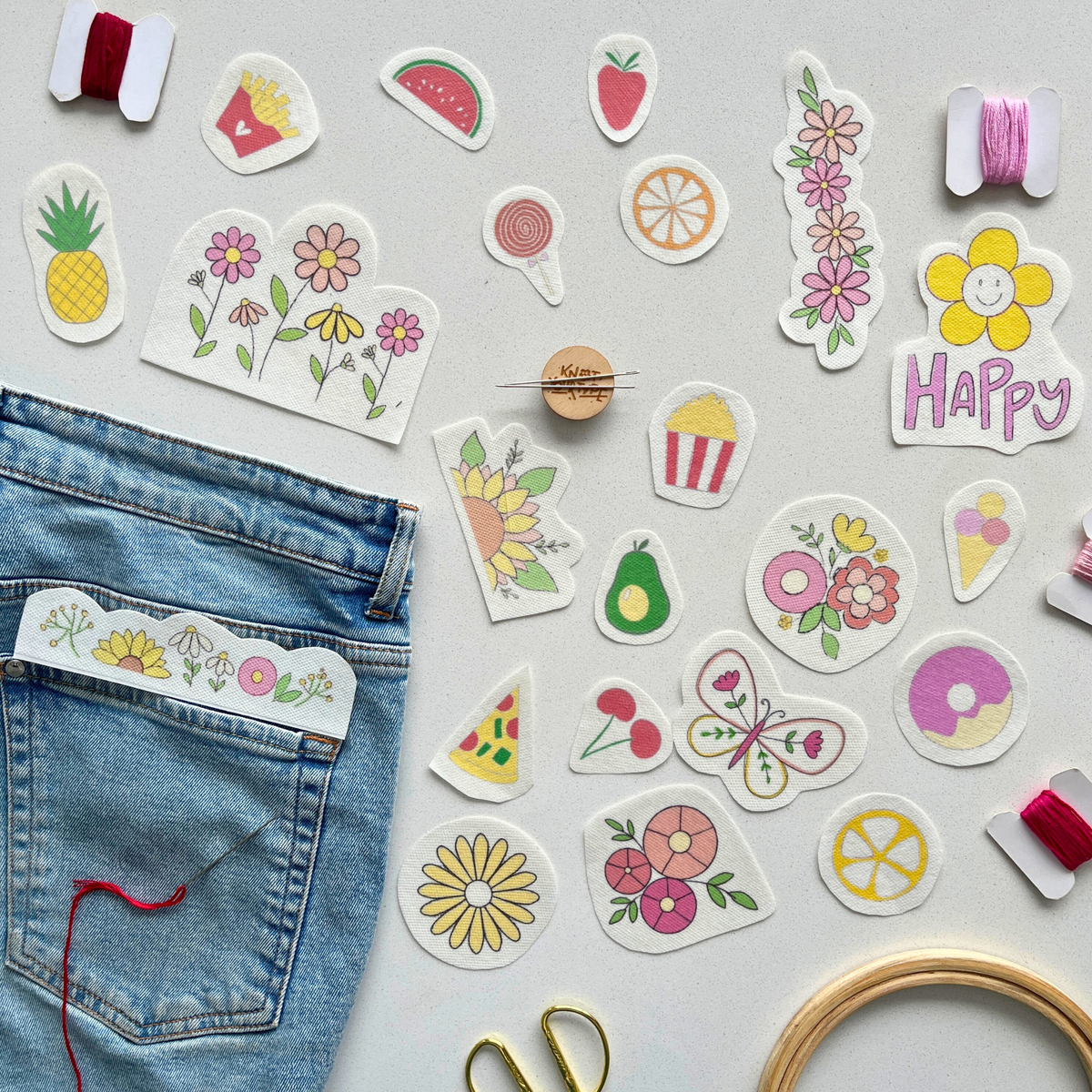 Embroidery Stickers Set