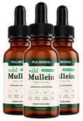 Three bottles of Pulmoria Wild Mullein liquid drops